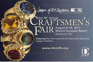 78th Annual League of NH Craftsmen's Fair, August 6 - 14, 2011, Mount Sunapee Resort, Newbury, NH